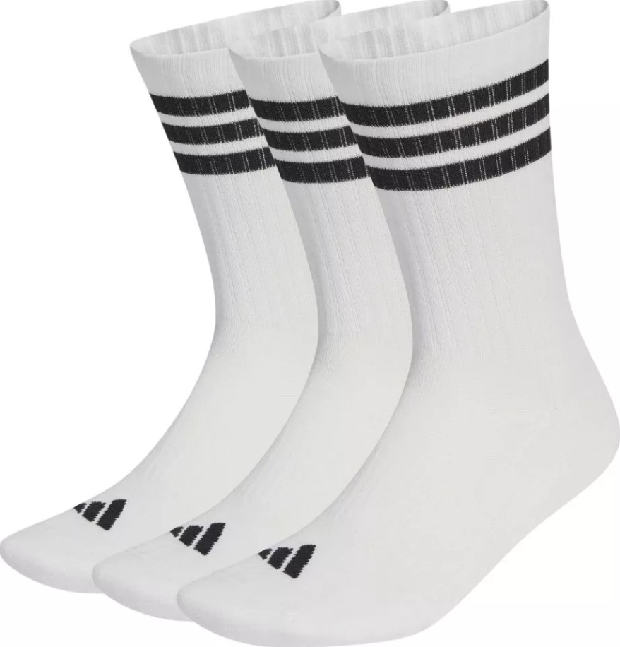 גרבי אדידס adidas 3-stripes cushioned sportswear crew socks | שלישייה