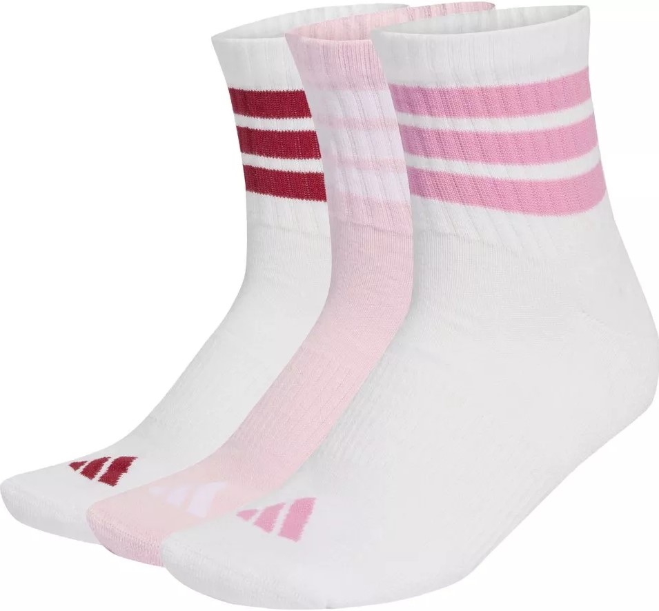 גרבי אדידס adidas Stripes Cushioned Mid Cut | שלישייה