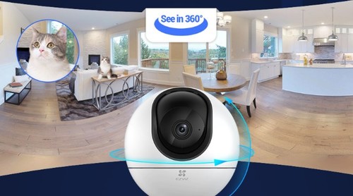 מצלמת אבטחה ביתית Ezviz H6 3K