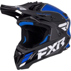 קסדת רכיבה אף אקס אר כחול/ שחור – FXR RACING HELIUM RACE 2026