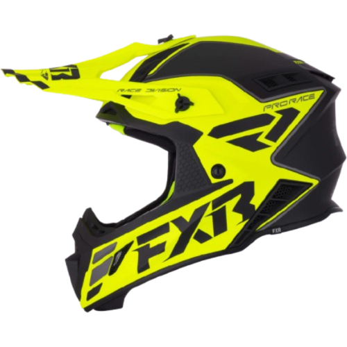 קסדת רכיבה אף אקס אר שחור/ צהוב – FXR RACING HELIUM RACE 2026