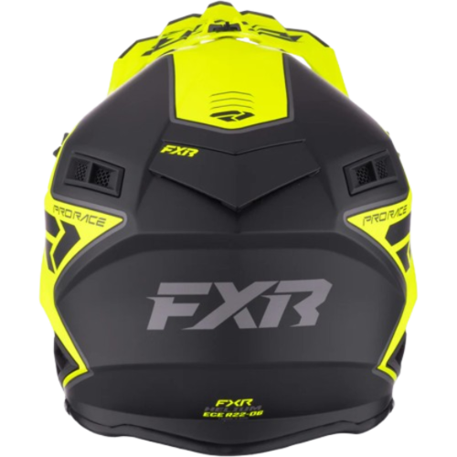 קסדת רכיבה אף אקס אר שחור/ צהוב – FXR RACING HELIUM RACE 2026