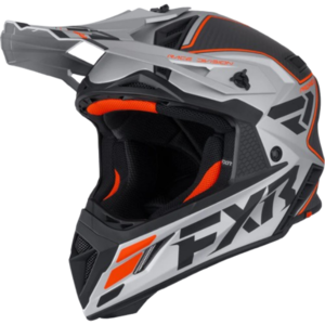 קסדת רכיבה אף אקס אר קרבון כתום/ אפור – FXR RACING HELIUM CARBON 2026