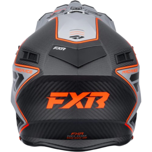קסדת רכיבה אף אקס אר קרבון כתום/ אפור – FXR RACING HELIUM CARBON 2026