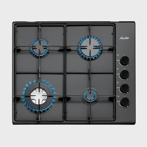 כיריים גז Sauter SHE860B – צבע שחור 60 ס