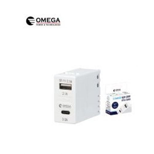 מטען שקע 3.1AxUSB תואם גוויס Omega