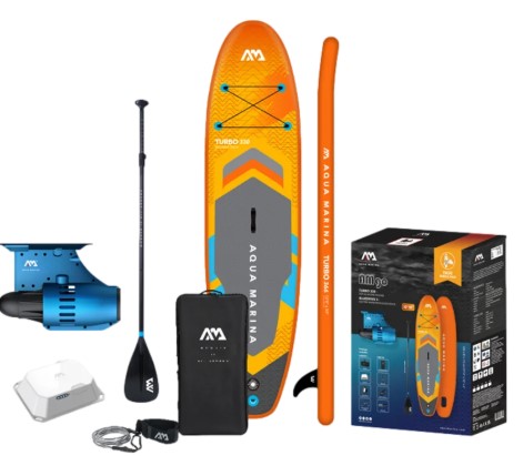 גלשן סאפ + מנוע סנפיר Aqua Marina AMgo 366PFS