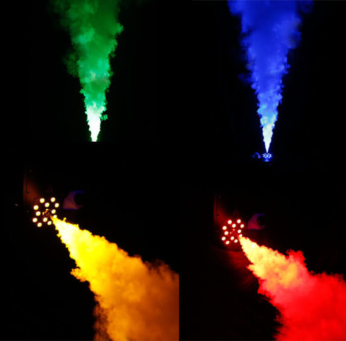 ג'ט עשן פתח עליון כולל לדים RGB בהספק 1200 וואט