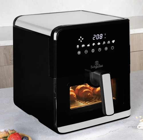 סיר טיגון ללא שמן 7.5 ליטר Berlinger Haus Matte Black BH9470