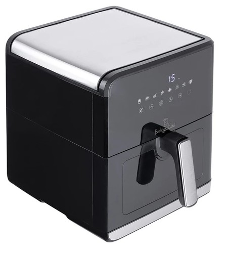 סיר טיגון ללא שמן 7.5 ליטר Berlinger Haus Matte Black BH9470