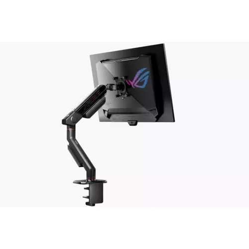 זרוע מסך ROG Ergo Monitor Arm תומכת במסכים עד 39 אינץ עם VESA 100x100 ושליטה מלאה בהטיה, סיבוב והארכה