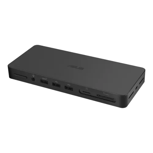 תחנת עגינה ASUS Triple 4K Thunderbolt 4 Dock DC500 עם תמיכה בשלושה מסכי 4K או 8K, יציאות HDMI 2.1 ורשת 2.5GbE