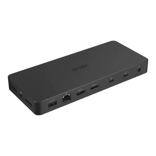 תחנת עגינה ASUS Triple 4K Thunderbolt 4 Dock DC500 עם תמיכה בשלושה מסכי 4K או 8K, יציאות HDMI 2.1 ורשת 2.5GbE