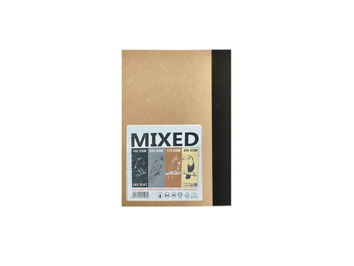 ספר סקיצה MIXED כריכה חומה A5