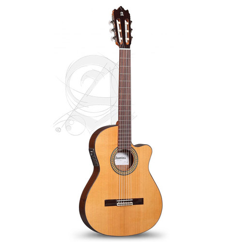 גיטרה קלאסית מוגברת – Alhambra 3 C CT E1 + נרתיק מקורי