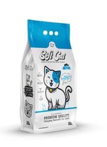 חול לחתולים Soft Cat מתגבש פחם 10 ליטר