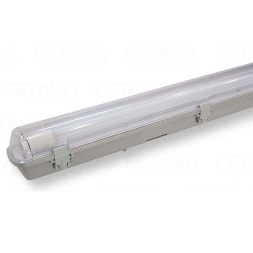 פס מוגן מים רוקט 120cm הרמטי עם 2 נורות טיוב לד 24W חד צדדי תקני פתיה