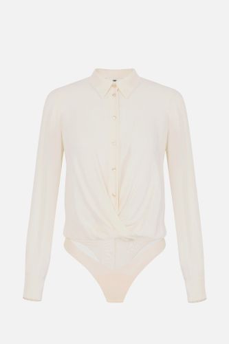 Bodysuit in Georgette fabric COLOR STARLIGHT-BLUE