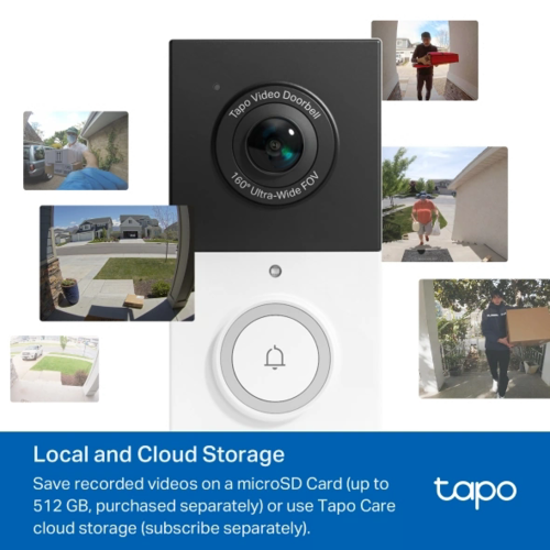 פעמון וידאו אלחוטי Tapo D210 3MP מבית TP-LINK