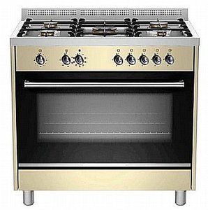 תנור משולב כיריים חצי-מקצועי Sauter SOC9070CR  – קרם 90 ס"מ