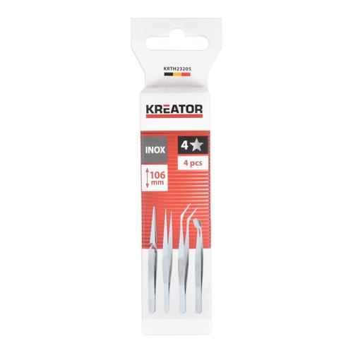 סט פינצטות- 4 יח' 106 KRTH23205, TWEEZERS 4 PCS