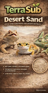  TerraSub Desert Sand – חול מדברי מקצועי 2 ק״ג לזוחלים