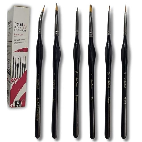 סט 6 מכחולים לפרטים- Premium Detail Brush Collection