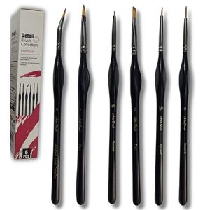 סט 6 מכחולים לפרטים- Premium Detail Brush Collection
