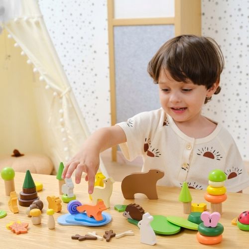 פאזל מונטסורי סיפורי יערות 58 חלקים ויגה מתנה לגילאי 3+