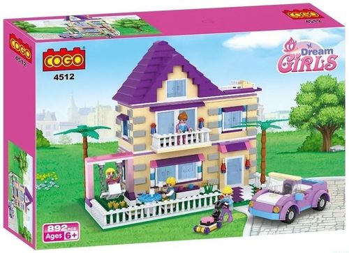 וילת חלומות Girls Fashion ערכת בנייה יוקרתית עם 892 חלקים דגם 4512