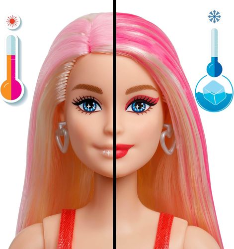 בובת ברבי מסיבה עם 10 הפתעות Barbie Party Unboxed Doll (red) JFY68