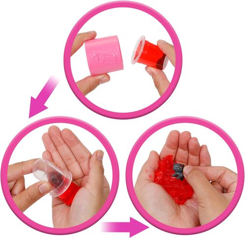 בובת ברבי מסיבה עם 10 הפתעות Barbie Party Unboxed Doll (red) JFY68
