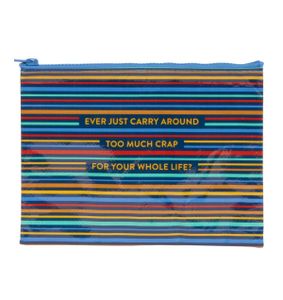 זיפר פאוץ’ Too Much Crap Blue Q