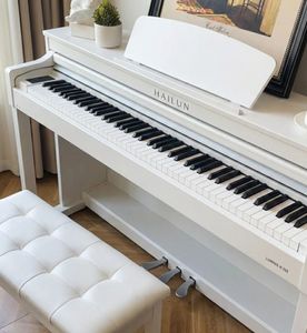 פסנתר דיגיטלי עם מסך מגע IPS ו-768 קולות פוליפוניה כולל כסא במתנה [2 אריזות] - Hailun PIANOVA H503