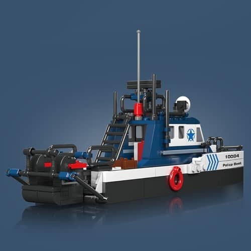 דגם הרכבה ספינת משטרה Mould King 10084 Police Boat