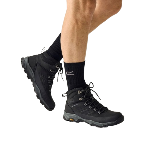 נעל טיולים גברים Black Boots שחורות - Regatta
