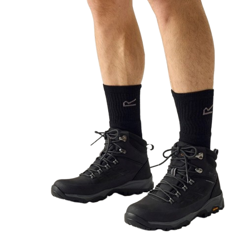 נעל טיולים גברים Black Boots שחורות - Regatta