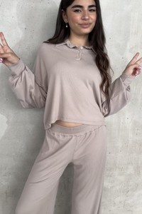 טופ צווארון סריג קאיה