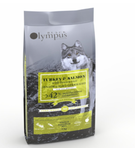 בלאק אולימפוס מזון לכלב סטרלייז לייט סניור סלמון והודו אורז חום 12 ק"ג 42% מהחי