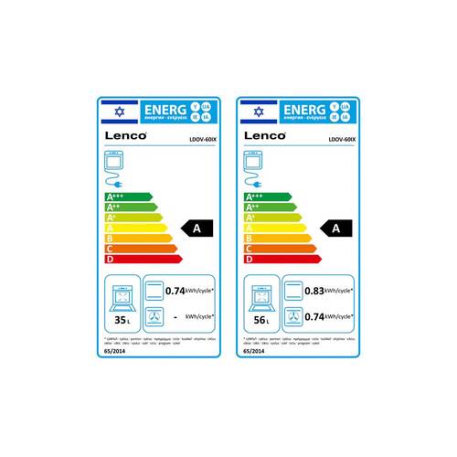 תנור משולב דו תאי Lenco LDOV60IX נירו'