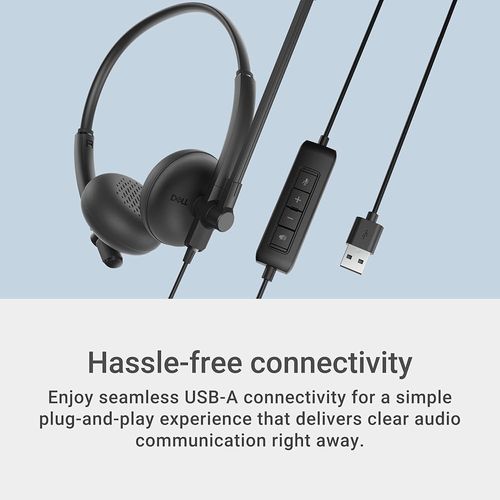 אוזניות חוטיות Dell Dell Wired Headset WH125