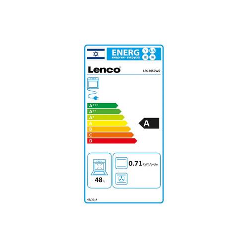 תנור משולב לבן צר Lenco LFS-5050WS