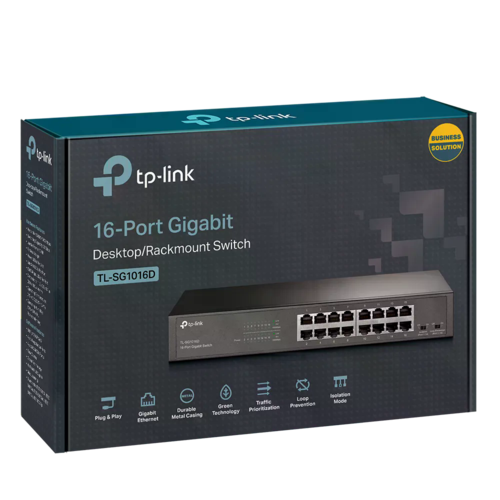 TL-SG1016D 16-Port Switch מבית TP-LINK