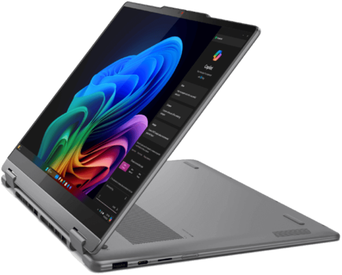 מחשב נייד עם מסך מגע ועט Lenovo Yoga 7 2-in-1 14ILL10 83JQ00DXIV Core Ultra 7 258V 1TB SSD 32GB RAM, צבע אפור שלוש שנות אחריות יבואן הרשמי