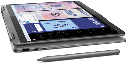 מחשב נייד עם מסך מגע ועט Lenovo Yoga 7 2-in-1 14ILL10 83JQ00DXIV Core Ultra 7 258V 1TB SSD 32GB RAM, צבע אפור שלוש שנות אחריות יבואן הרשמי