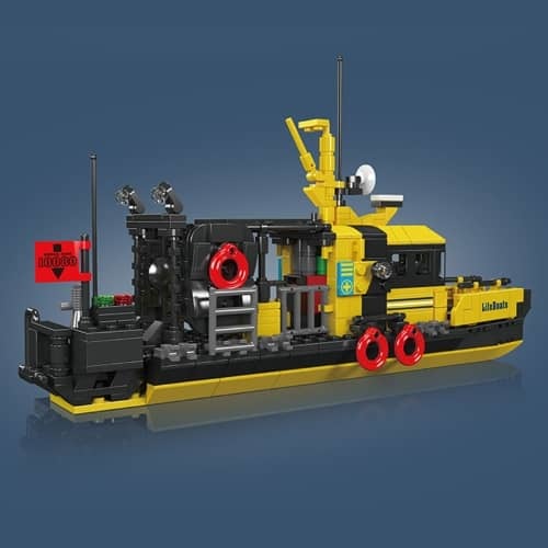 דגם הרכבה ספינת הצלה נורווגית Mould King 10080 Norwegian Lifeboat