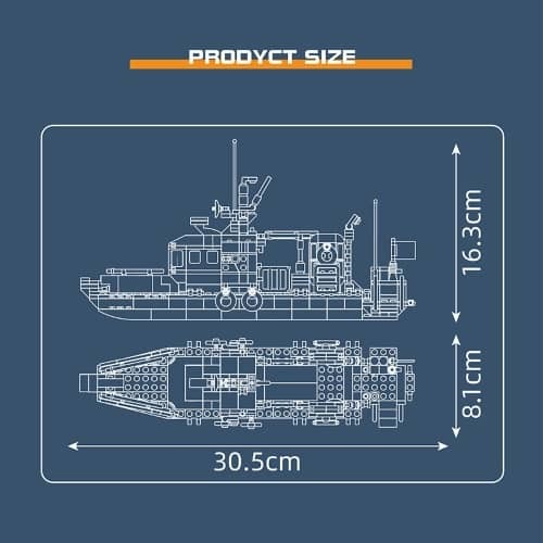 דגם הרכבה ספינת הצלה נורווגית Mould King 10080 Norwegian Lifeboat