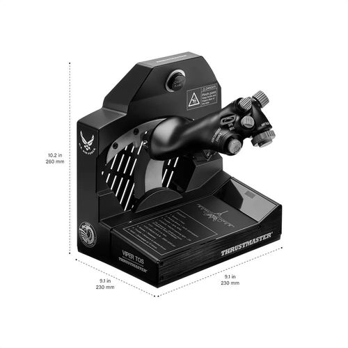 מערכת מצערת עשויה מתכת Viper TQS ל-PC מבית Thrustmaster 