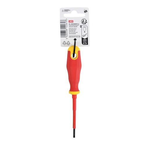 מברג שטוח מגנטי  מבודד 106 KRTH20402  VDE SL3x75