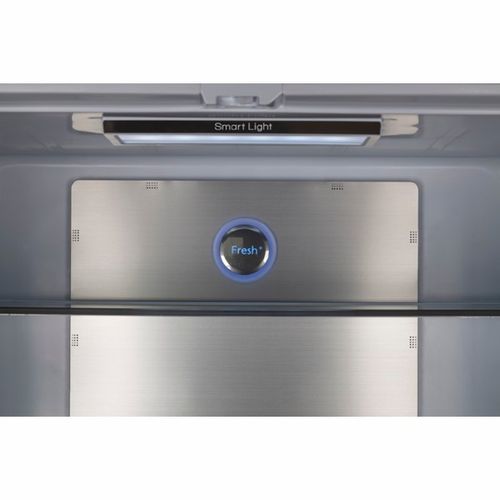 מקרר 4 דלתות מקפיא תחתון SVR530BG – זכוכית שחורה 490 ליטר רוחב 91.1 ס